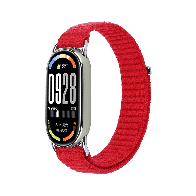 适用小米手环10表带波浪纹尼龙回环编织表带 mi band8/9 尼龙表带|undefined
