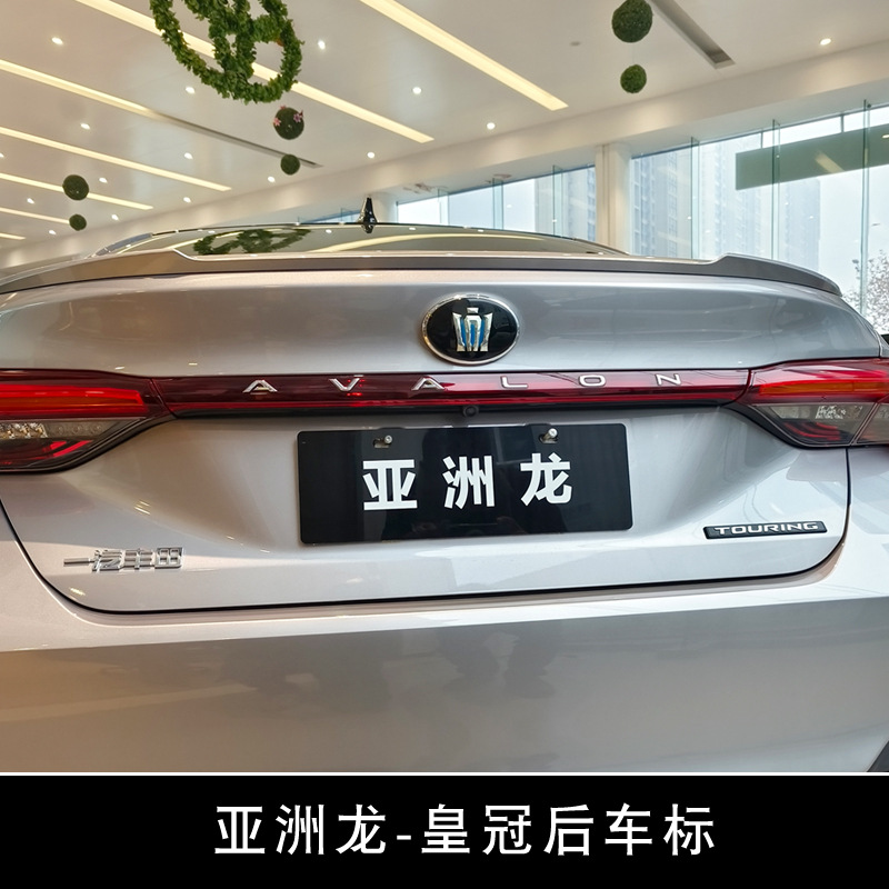 Emblema de Crown Land Cruiser, insignia trasera para Camry, Sienna, Wildlander, Corolla, Avalon, insignia personalizada para la puerta trasera del coche