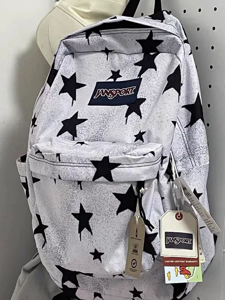 Cross-Border New Jansport Jasper Fresh Trendy Backpack Simple Large Capacity Student Bag for Men and Women