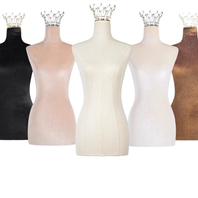 Vestido de novia, cabeza de corona, modelo, accesorios, modelo, soporte de exhibición, tienda de ropa, modelo de exhibición de cuerpo de medio cuerpo