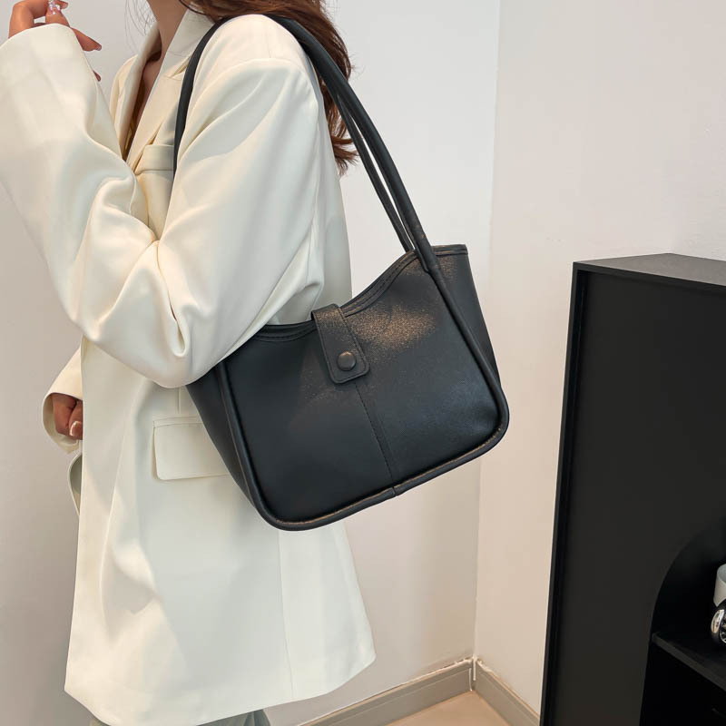 2025年夏の新作韓国風レトロ大容量クラス通勤ショルダーバッグファッショナブルな女性用トートバッグ|undefined