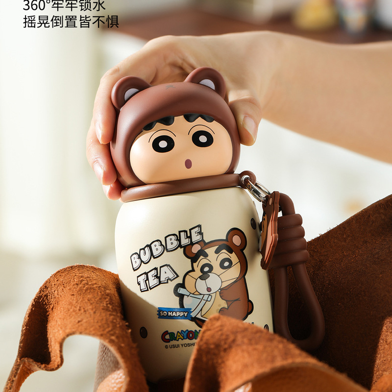 2025新款蜡笔小新保温杯女生高颜值便携可爱水杯学生专用迷你杯子|undefined