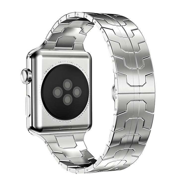 xDfind Iron Man Butterfly Buckle Correa de acero inoxidable para Apple Watch 42 / 44 / 45 / 46 / 49mm / A