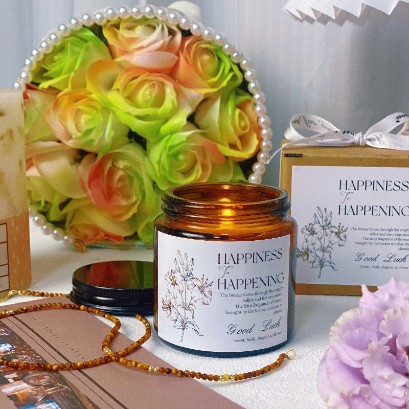 [Hecho a mano] Taza marrón transfronteriza Velas de aromaterapia Adornos de bricolaje Velas de fragancia romántica sin humo al por mayor