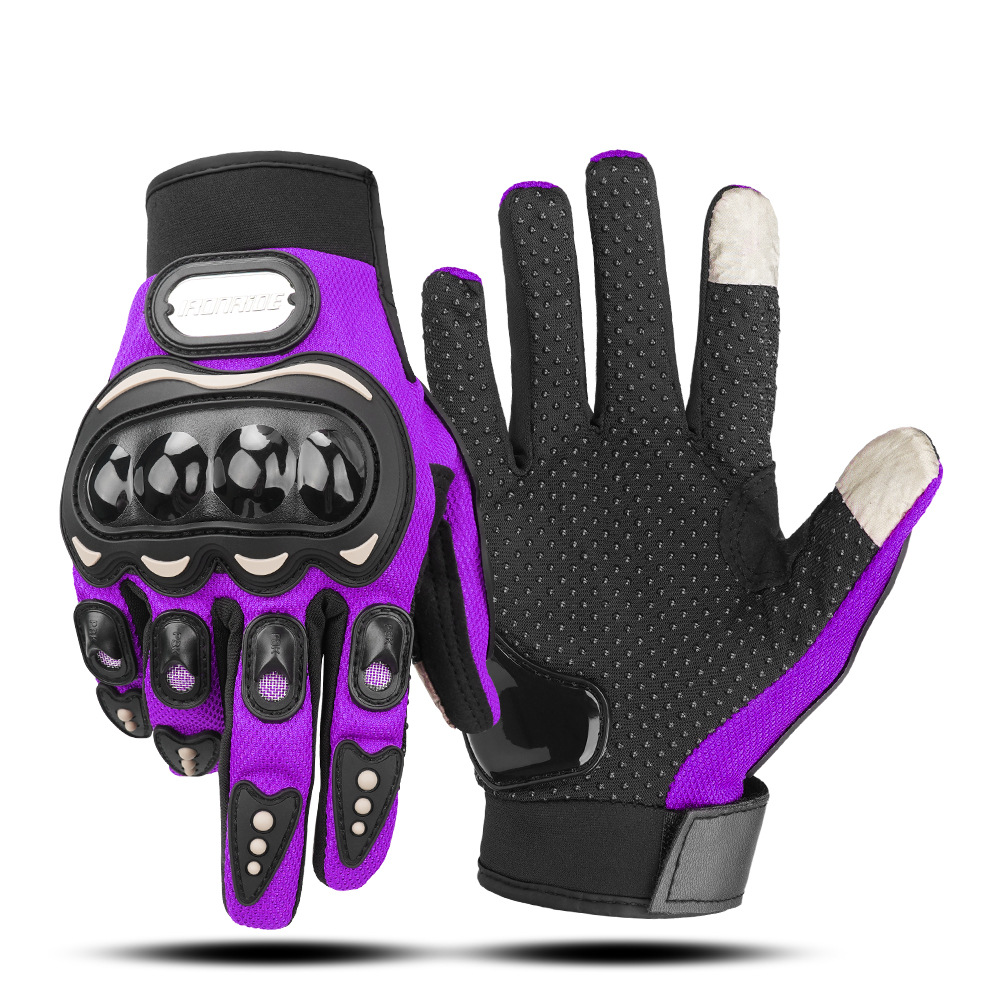 Guantes de motocicleta con certificación CE, guantes de conducción para las cuatro estaciones, con pantalla táctil, antideslizantes, anticaída, guantes tácticos de dedo completo.