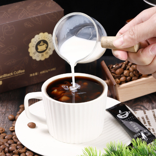 Blue Mountain Black Coffee, American Style Instant High Concentration Pure Black Coffee Powder for Staying Awake and Boosting Energy