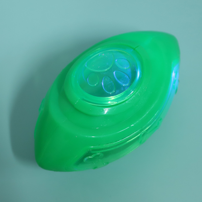 厂家直销哈沃发声闪光橄榄球 抛掷训练狗狗玩具中小型犬磨牙玩具