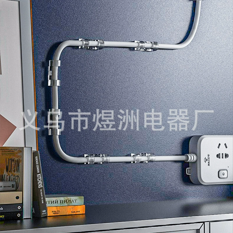 Solid wire desktop data cable storage and sorting the adhesive wire desktop fixed wire boring wiring wire