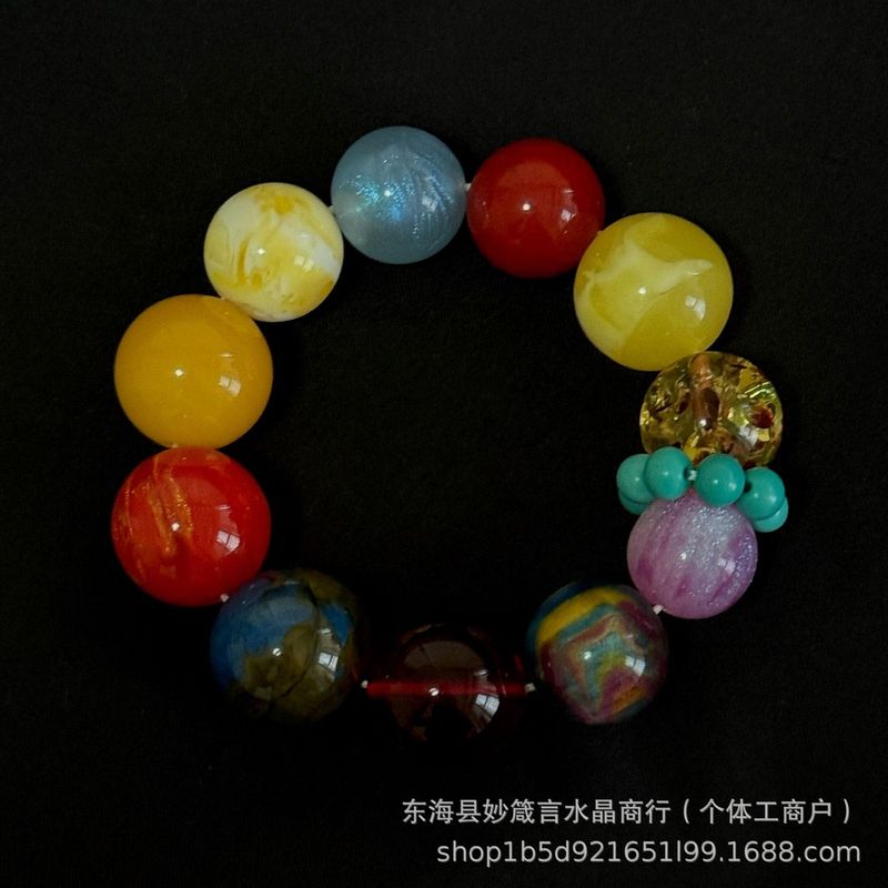 朱珠同款蓝糖果多宝水晶手串女新款礼物手链女生多巴胺显白手链|undefined