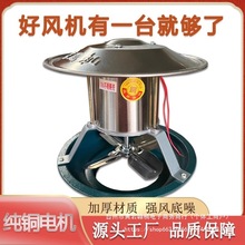 纯铜农村家用排烟引风机火炕防倒抽风机烟筒不锈钢烟囱烟机排风扇