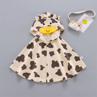 Baby's Cape Autumn Clothes Windproof Shawl Windshield Men's and Baby's Coat Spring and Autumn Women Children's Outgoing Clothes Hats Spring Clothes