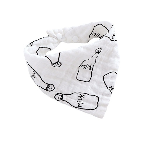 厂家直供母婴儿用品纱布口水巾围兜新生儿三角巾宝宝围嘴儿童饭兜