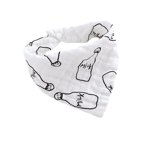 Factory direct supply of maternal and infant supplies gauze saliva towel bib newborn triangle towel baby bib children's meal pocket