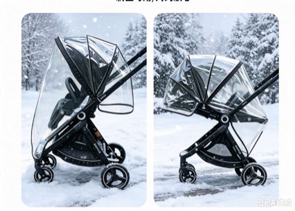 Baby stroller rain cover Maruya T9 stroller rain cover DearMom Roman Holiday rain cover baby stroller rain cover