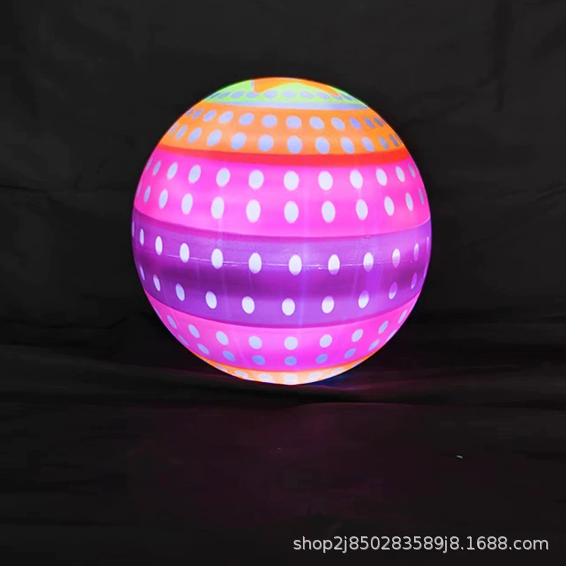 Светящийся эластичные мячи футбол оптовая продажа блеск баскетбол погладить фитнес-шары надувные детские игрушки футбол
