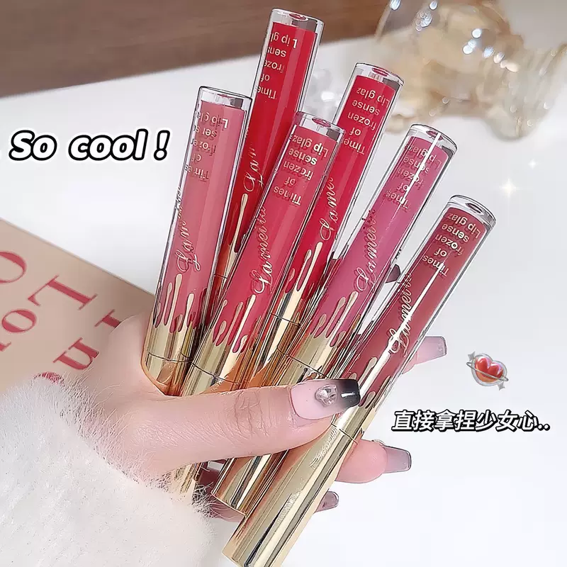 La Mela Matte lip gloss, moisturizing lip balm, 6 pieces, long-lasting effect