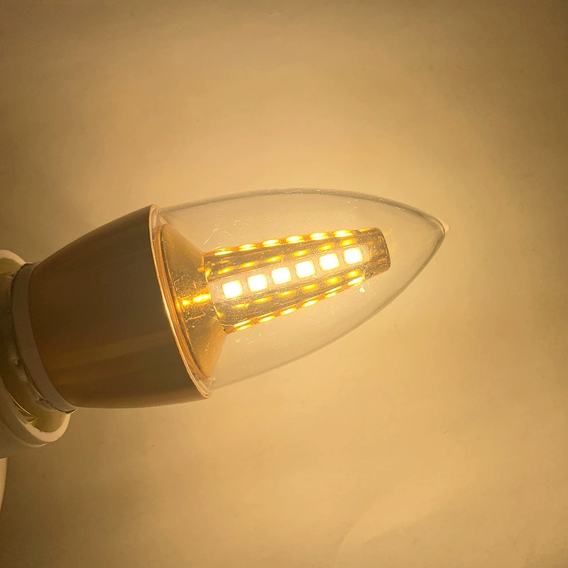 LED свеча, лампа, потолочный светильник, источник света, с винтовым цоколем, три цвета