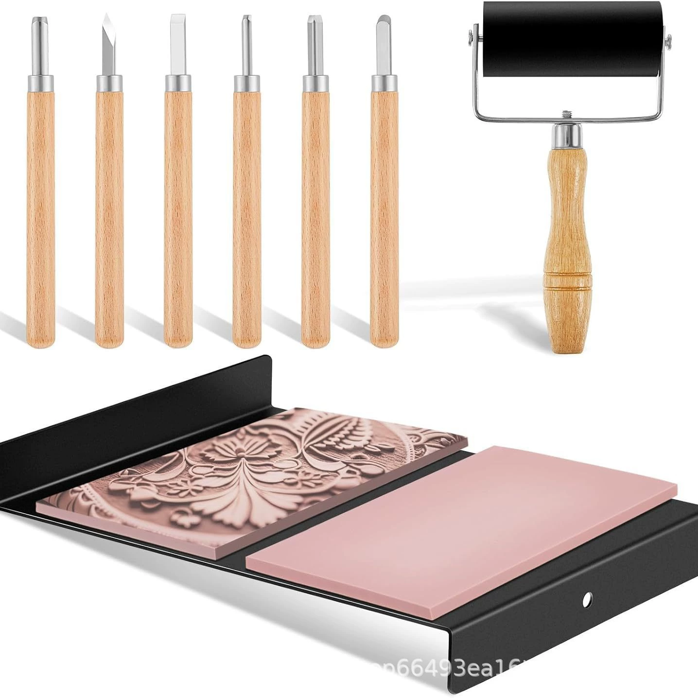 Деревообрабатывающий нож для гравировки Специальный резиновый кирпич печатные чернила ролик для гравировки печатный инструмент для изготовления печати