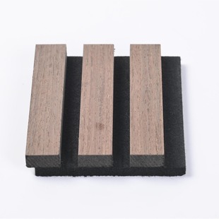 Source: Foreign Trade Factory, Polyester Fiber Aku Wood Strip Sound-Absorbing Grille Board, Mdf Conference Room Wall Decoration