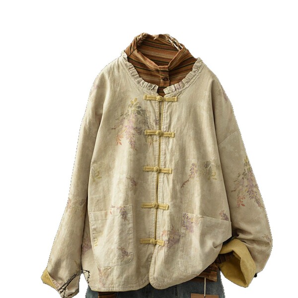 Ethnic retro long-sleeve