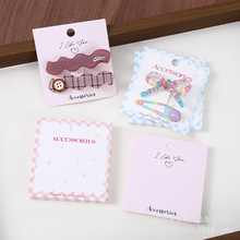 现货韩式字母发夹卡纸ins风少女发饰配件卡纸包装纸卡厂家批发