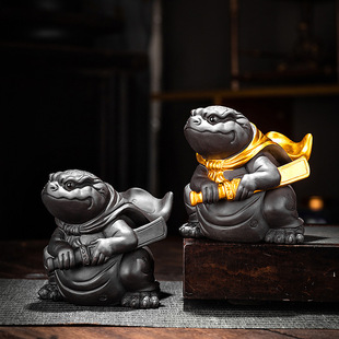 Tea pet decoration drawing knife help creative boutique nourishing tea set accessories tea pet wholesale purple sand tea pet cross-border delivery