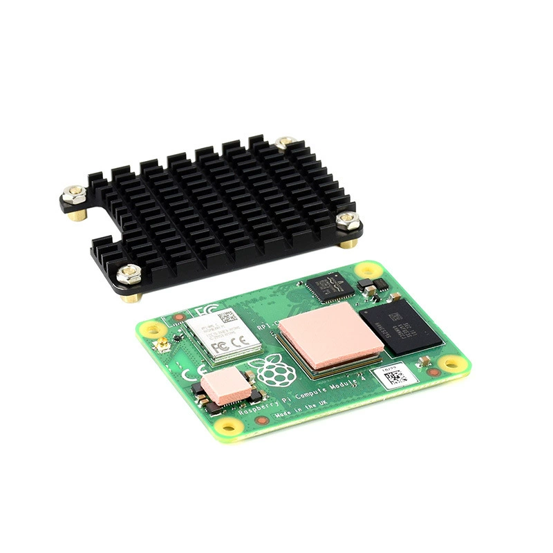 微雪 Compute Module 4 Raspberry Pi CM4 выделенный детектор алюминиевый сплав, резервный антенна столб
