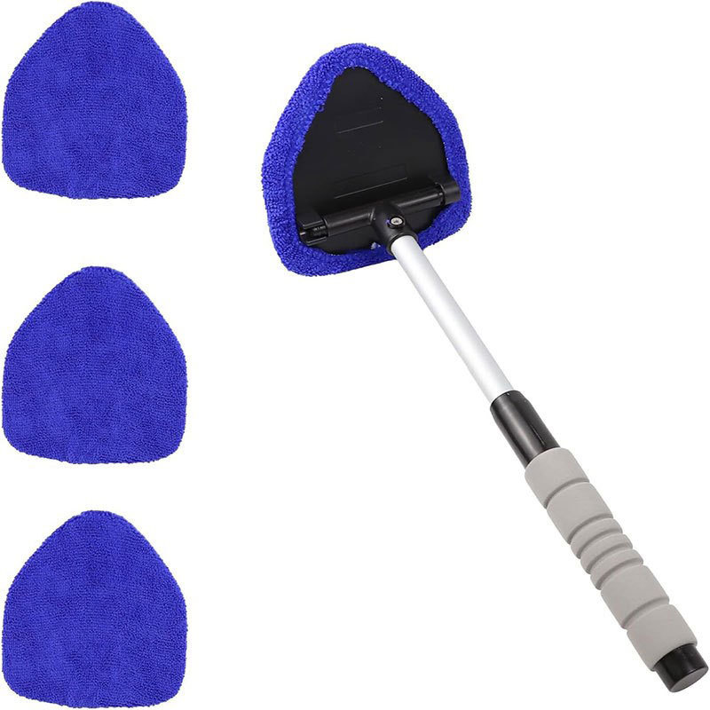 Defogging Duster, Qìchē Car cleaning tools - b-style-eva-cover-4-blue-pentagon-cloth-covers-shrinks-34cm-extends-47cm