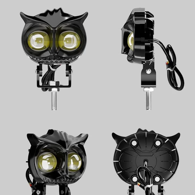 Motorcycle headlights, headlights dual-color high and low