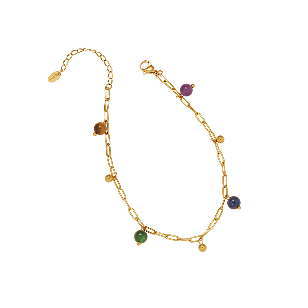 Bracciale di perline in cristalli naturali per l'equilibrio_voghion.com