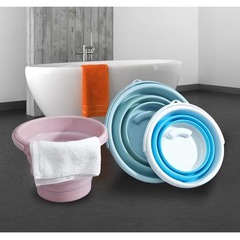 便攜式摺疊桶硅膠塑料車載水桶兒童戶外釣魚桶旅行家用多功能水桶