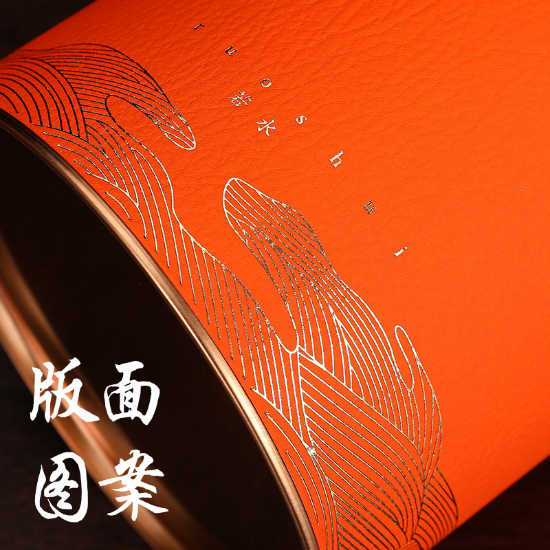 马口铁茶叶铁罐圆形密封125克茶罐厂家批发通版茶叶盒批发订logo