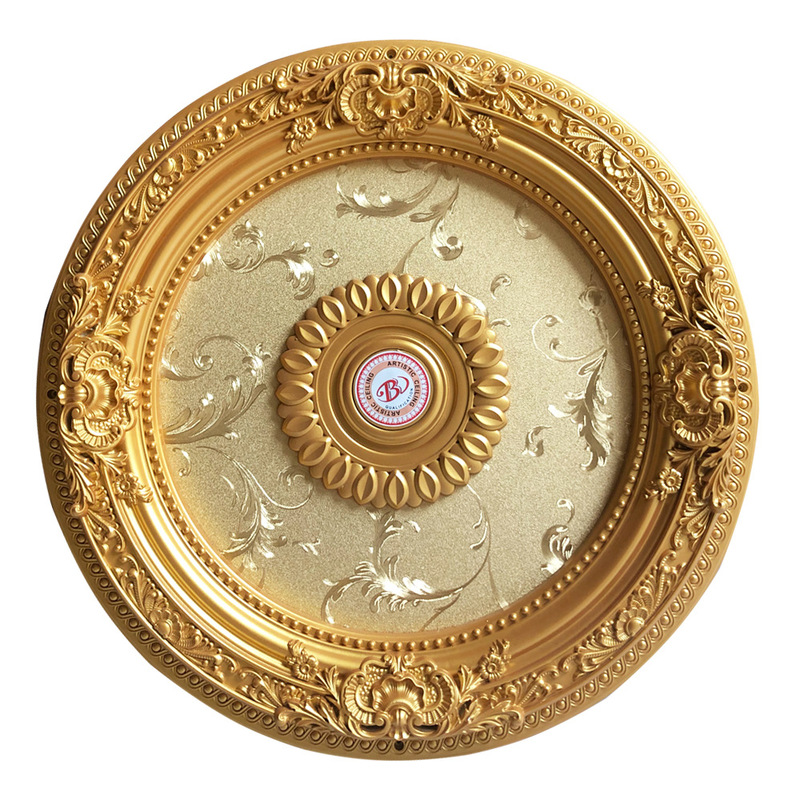 Prajna factory supply ceiling medallion mold round luxury decorative ceiling panelled medallion