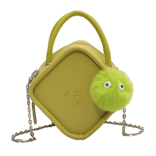 Commuting niche macaron bag women's spring and summer new shoulder bag popular texture popular crossbody small square bag