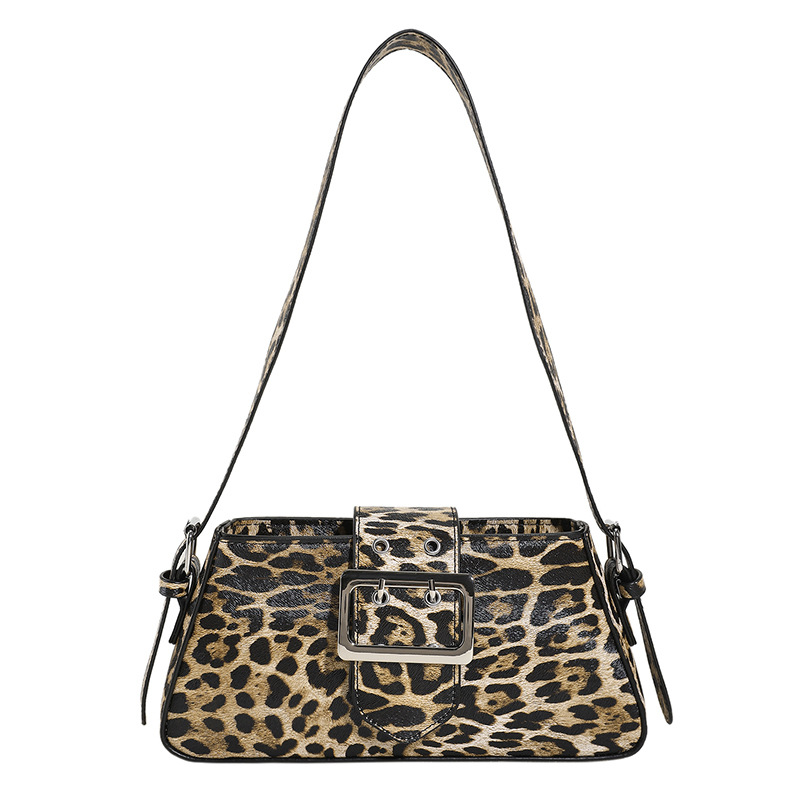 Dulce fresco chica caliente bolsa de las axilas 2023 otoño nuevo bolso de las mujeres bolso de textura transfronteriza bolso de hombro estampado de leopardo personalizado moda