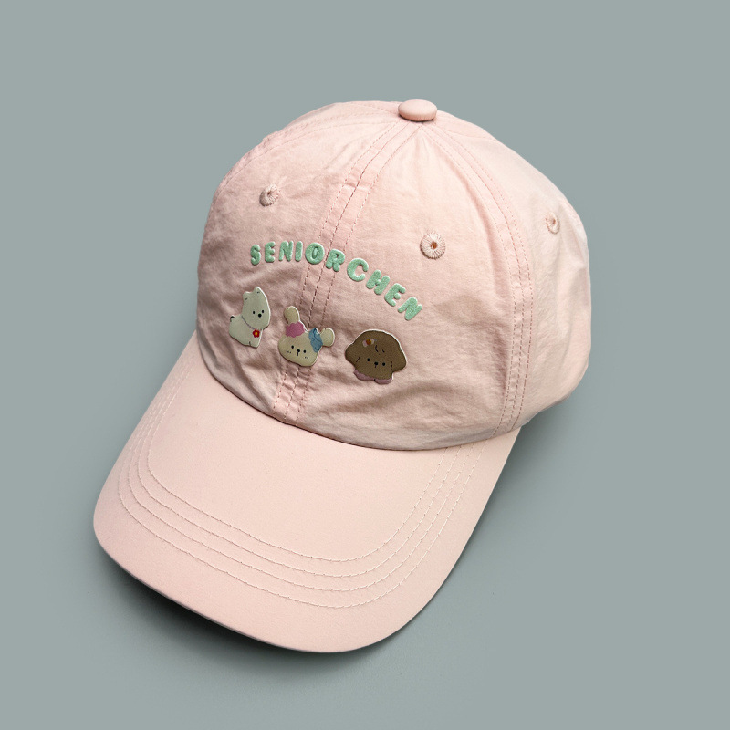 New Quick-Dry Heat-Pressed Puppy Rabbit Korean-Style Baseball Cap For Men And Women, Sweet Cartoon Sun-Shading Duckbill_voghion.com