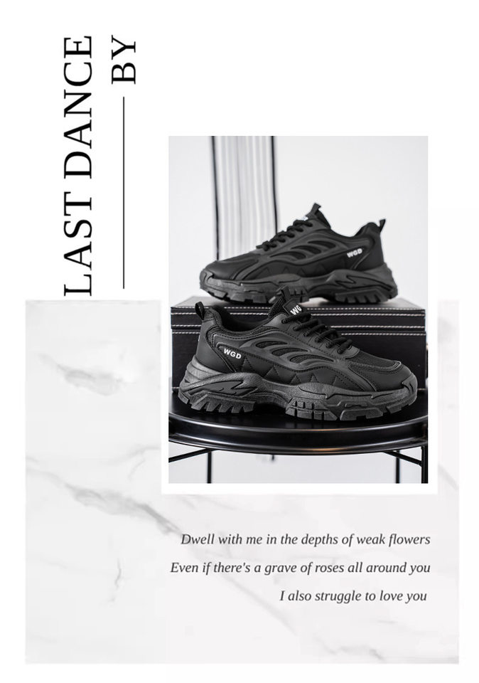 Giày thể thao nam đế dày kiểu sneaker lưới thoáng khí, buộc dây, gót thấp 1–3 cm — Bánh bao gạo W5033, W5033 màu đen, W5033 trắng xanh lục chi tiết 23