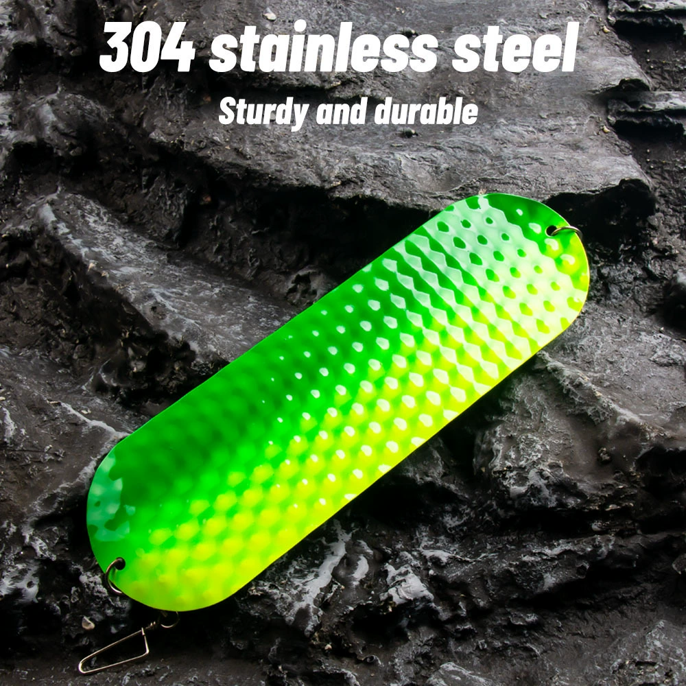 [9in钓鱼闪光器304不锈钢拖钓勺金属饵Lures Metal Fishing Spoons]