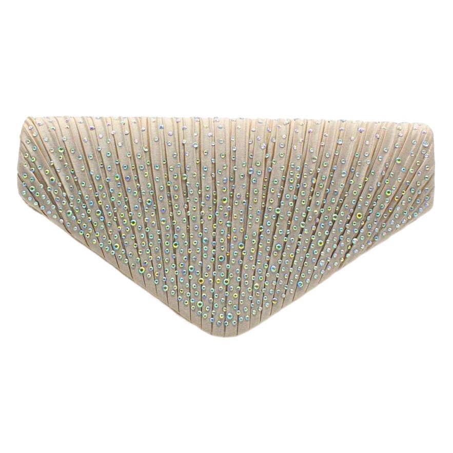 Venta caliente clásico satén AB color rhinestone bolsa de sobres moda estilo europeo y americano Banquete nupcial bolsa suministro directo de fábrica