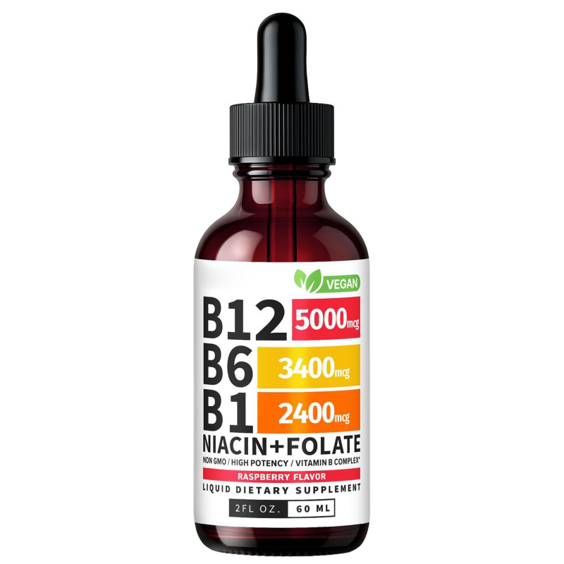 60ml Kidsren's Vitamin Drops Vitamin B12 B6 Tk Amazon Cross-Border Vitamin B100