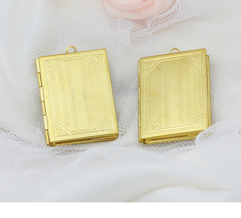 7g Weight Pendant, Beads Jewelry Making Type 1 Piece Copper Book Pendant Beads
