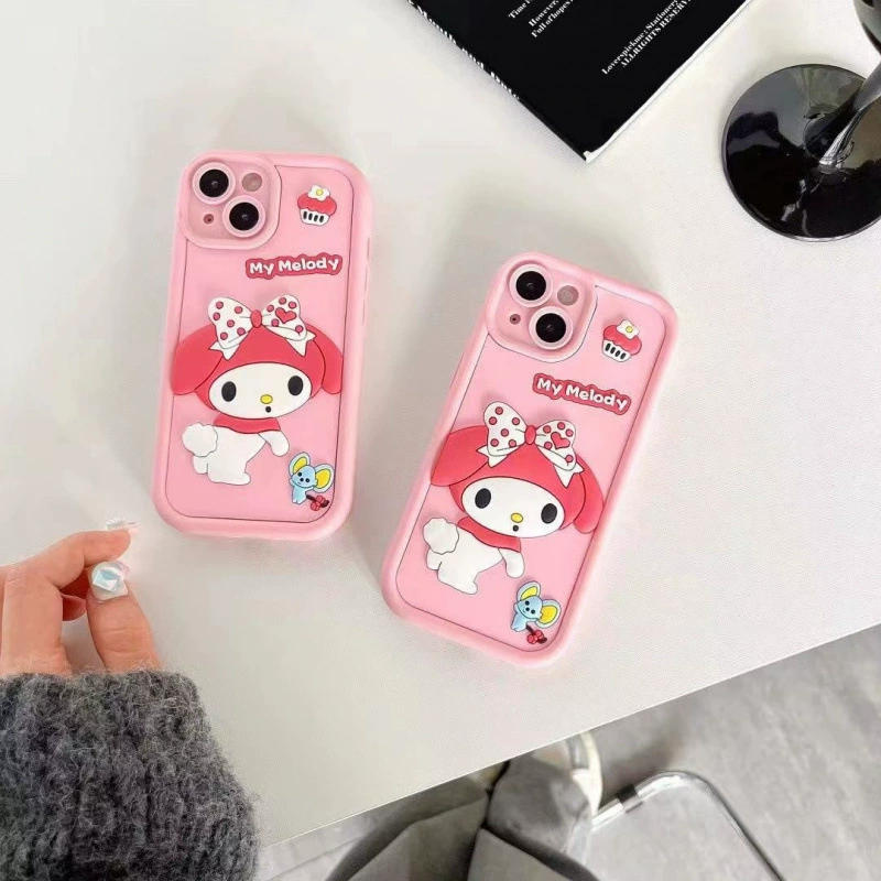 Apple, iPhone15, cartoon трехмерный силикон совместимый с iPhone15 Pro чехол для телефона iPhone14 Pro 3D