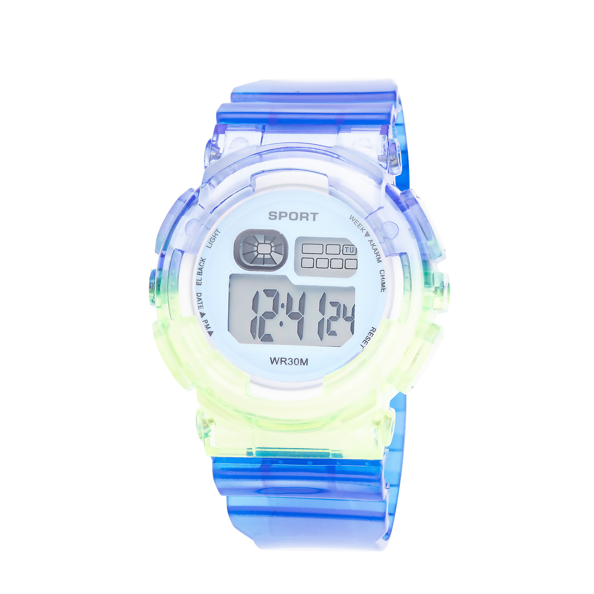 Nuevo reloj infantil colorido, reloj electrónico para estudiantes, reloj electrónico luminoso multifuncional estilo universitario