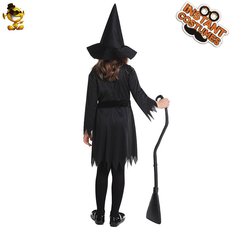 Los niños de la niña vestido bruja Halloween Cosplay carnaval fiesta disfraces etapa
