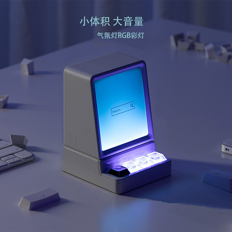 越境Bluetoothスピーカー クラシックコンピューターミニスピーカー サブウーファー 大型スピーカー ステレオサウンド TikTokと小紅書で話題の商品|undefined