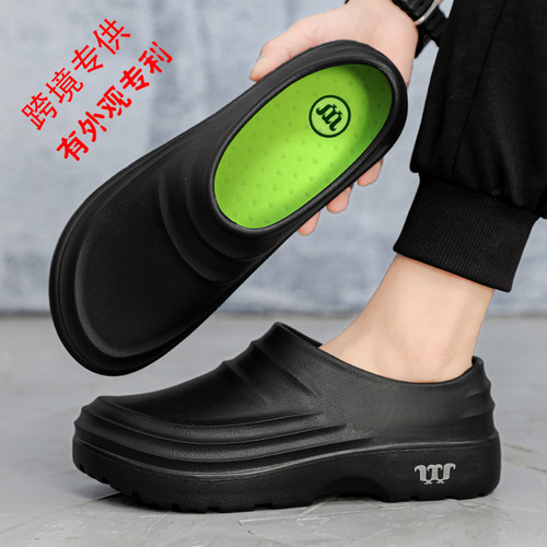 Cross-border chef shoes—unisex, non-slip and waterproof, specially designed for kitchens; oil-resistant, durable work shoes for hotels, food factories, and hospitals.