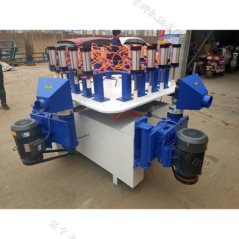 八公位四轴转盘仿形铣 实木家具用仿形铣设备 餐桌椅支腿镂铣机