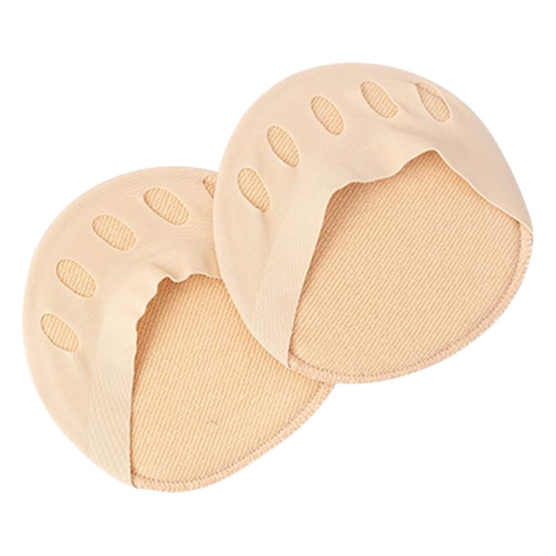 Zapatos de tacón alto suela delantera media palma invisible calcetines de cinco dedos delgados transpirables absorbentes del sudor de las mujeres Calcetines antideslizantes almohadilla frontal almohadilla de La Palma