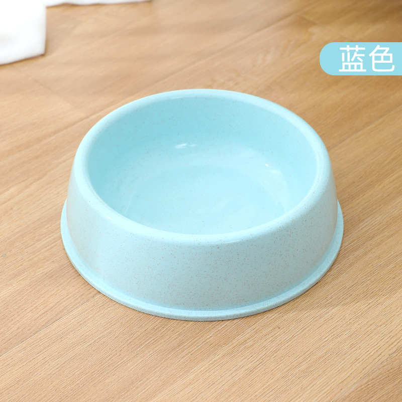 Fábrica al por mayor pipetao actualización engrosada paja de trigo tazón de comida para mascotas boca redonda imprimible LOGO publicidad perro tazón