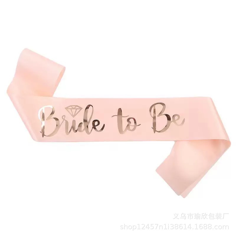 Fiesta de solteros Blanco Bride to be Bride Shoulder Band Set Team Bride Band